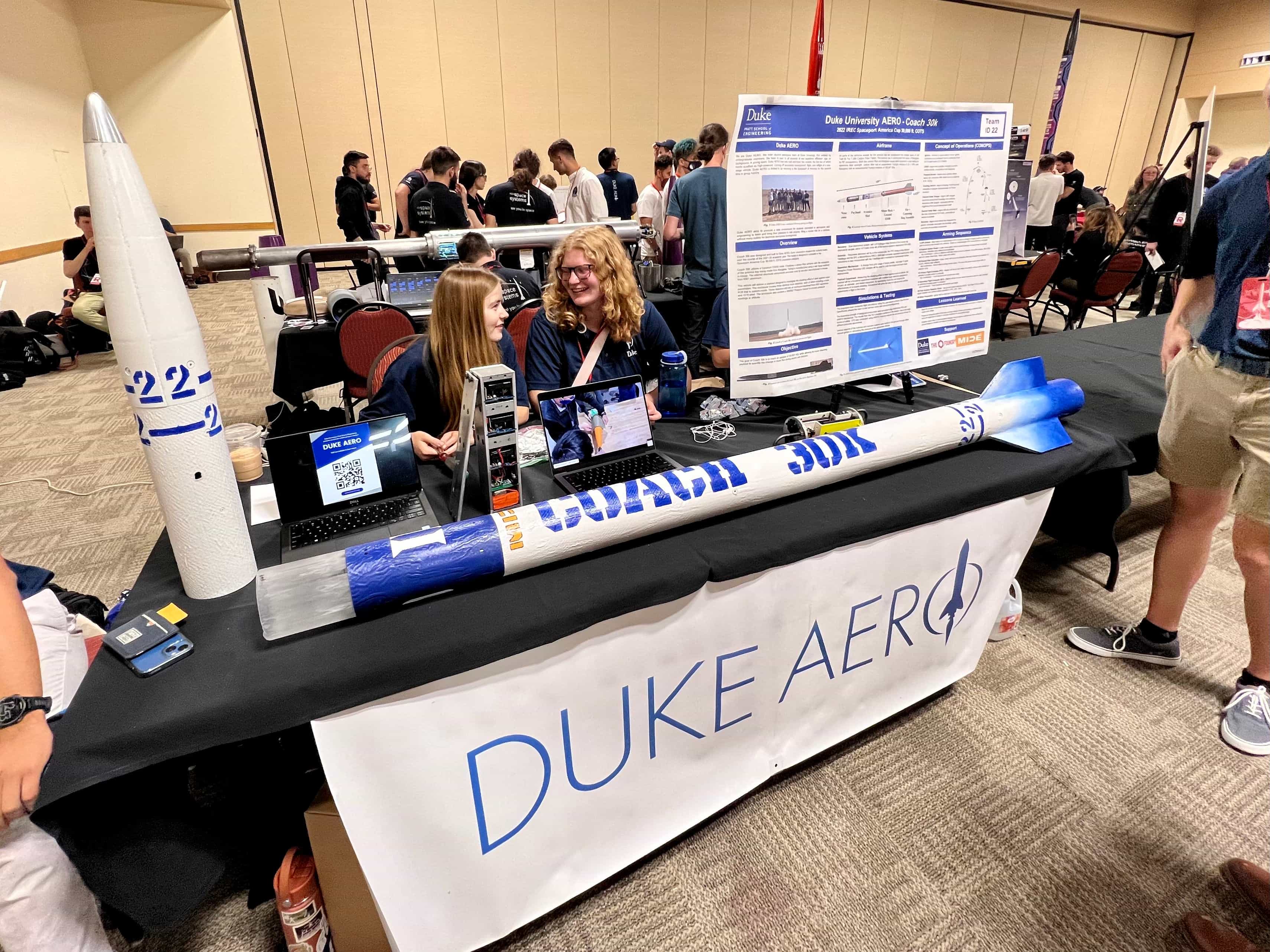 photo of duke aero table in the convention hall