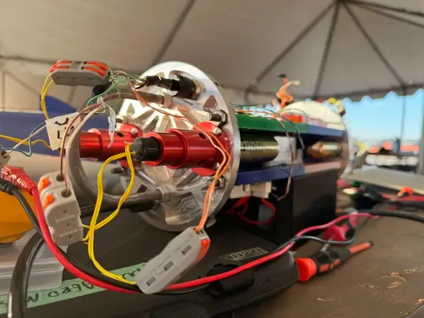 Close-up of the Perseus avionics bay