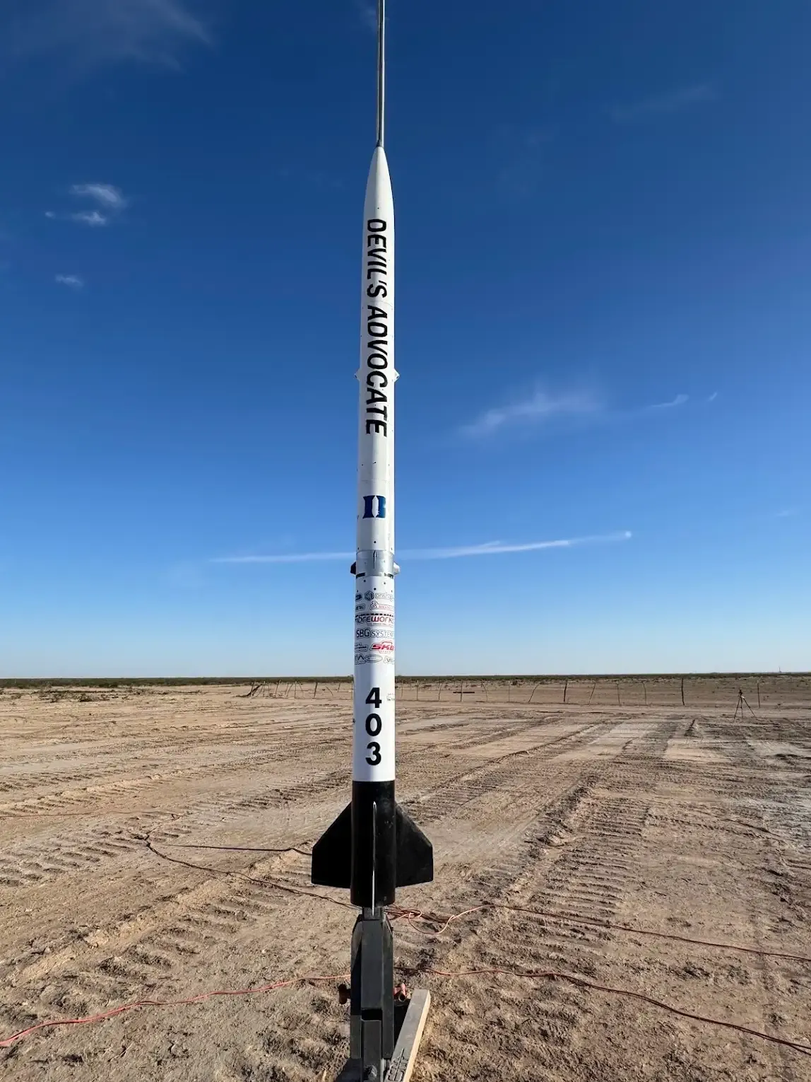 Devil's Advocate on the launch rail