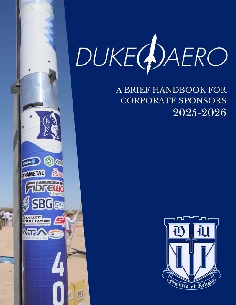Duke AERO 2025–26 outreach flyer