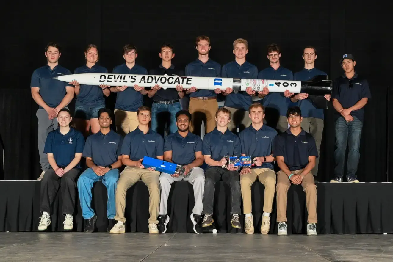 Duke AERO team photo at IREC 2026