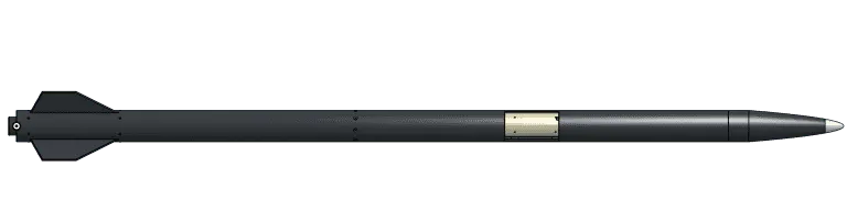 CAD rendering of the 30K Competition rocket